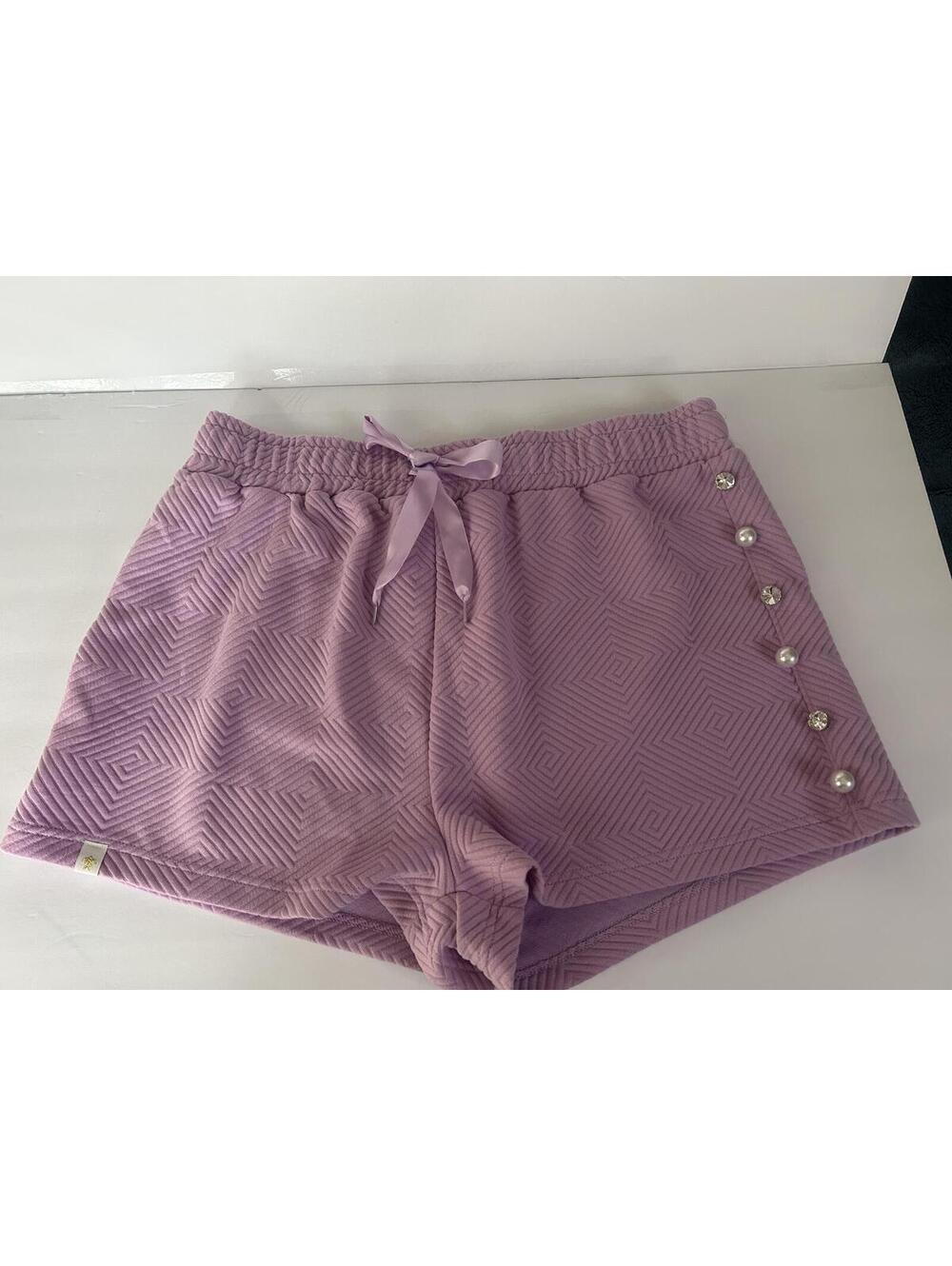 Purple Geometric Pattern Shorts